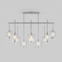 Eurosvet люстра 10x60W E14 1070х510х730 мет прозр./хром Inari 60144/10 Умный дом a061948