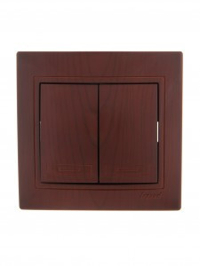 Lezard Мира выкл. СУ 2 кл. 10А вишневый (корпус PC) 701-0601-101