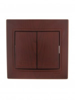 Lezard Мира выкл. СУ 2 кл. 10А вишневый (корпус PC) 701-0601-101