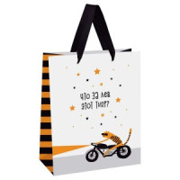 Пакет подарочный 18*23*10см MESHU "Что за лев этот тигр", выборочный лак, матовая ламинация 354607