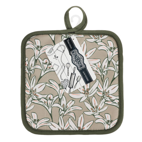 PROVANCE Эвкалипт Прихватка, 100% полиэстер, 17х17см, зелёный