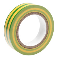 Изолента ПВХ, 15 мм х 10 м, желто-зеленая, 150 мкм Matrix