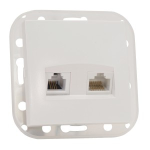 Bylectrica СТИЛЬ мех. роз. 1 мест. СУ (комп+тел) оконечн. перламутр (ТРК-004 перламутр)