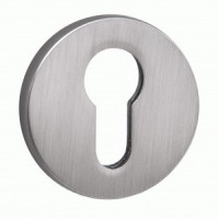 Накладка на цилиндр квадрат. PUERTO серия SLIM, никель супер матовый INET AL 06 slim MSN