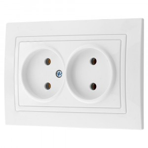 Bylectrica УЮТ роз. СУ 2 мест. бел. (пластик) РС16-343