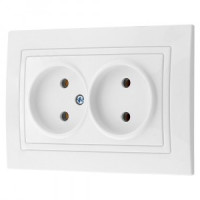 Bylectrica УЮТ роз. СУ 2 мест. бел. (пластик) РС16-343