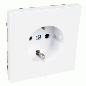 Bylectrica CARRE мех. роз. 1 мест. (земля корп. ABS) белый (РС16-1602)