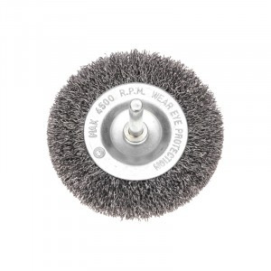 Щетка дисковая для дрели, витая стальная проволока, 75мм KRANZ (цена за шт) KR-91-1245