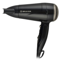 Фен BRAYER 3024BR, 1,6кВт, 2 скорости, складная ручка, съемный фильтр, холодный воздух, шнур 1,8 м