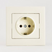 Lezard RAIN роз. СУ 1 мест. крем, земля, керамика (корпус PC) 703-0303-122