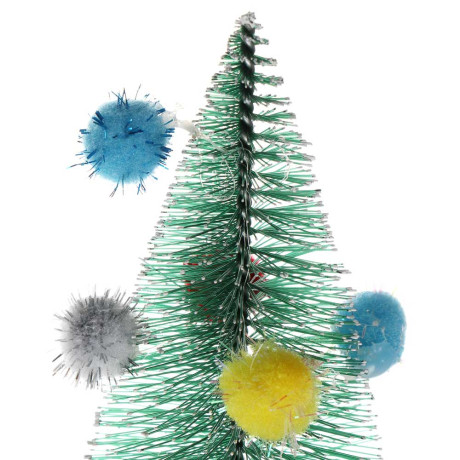 СНОУ БУМ Елка ершик, зеленая, 20 см, пластик, дерево, 26-54