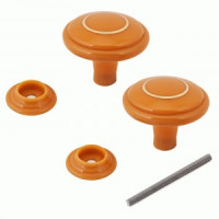 Ручка-кнопка дверная пластик РДП-01-2 св/дер зол кольцо Башкирия (100,25,5)