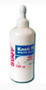 Клей ПВА   STAFF 150 гр. Евро