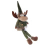 СНОУ БУМ Фигура декоративная "Олень" 35+20 см, полиэстер, зеленый