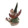 СНОУ БУМ Фигура декоративная "Олень" 35+20 см, полиэстер, зеленый