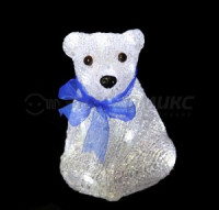 Фигура акриловая &quot;Белый мишка&quot; 20LED, белый, 20см, IP23 (AA*3шт нет в компл) 513-247 Neon-Night