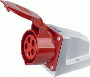 Navigator розетка силовая CEE (разъем) NCA-SR115-16-380 стационарная наружная 16А 3P+N+PE IP44,14296