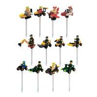 ClipStudio Ручка-конструктор шариковая с мини-фигуркой &quot;Транспорт&quot;, 13,2 см, пластик