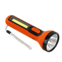 ЕРМАК Фонарь ручной, аккумуляторный, COB+LED, 2 режима, 1200мАч,  зарядка USB, 50х145х50 мм