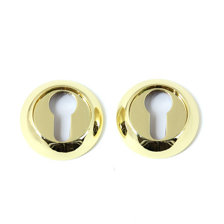 Накладка под цилиндр DP-C-0802-G Megapolis золото  Апекс (1пара)  \12 (144)