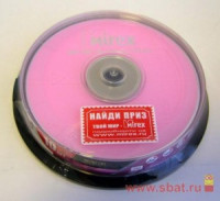 DVD+RW Mirex 4x, 4.7Gb БОКС10шт.