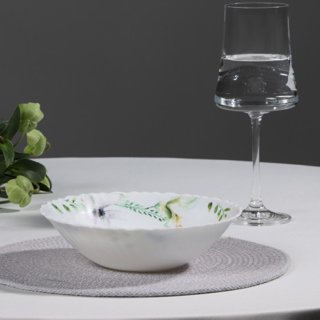 MILLIMI Шабер Салатник, опаловое стекло, 19см