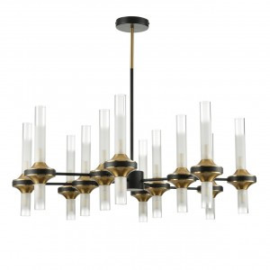 LUMION 8112/24 NEOCLASSI LN25 черн./бронза/прозр., мет./стекло люстра G9 24x30W 220V TAMARESA