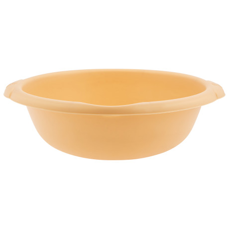 Таз пластмассовый круглый 18 л,бежевый, Home Palisad