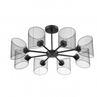 LUMION 8238/8C COUNTY LN25 черн., мет. люстра Е27 8x60W 220V TIDINA