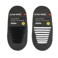 Шнурки для обуви тм STREETWISE, силиконовые, 16шт