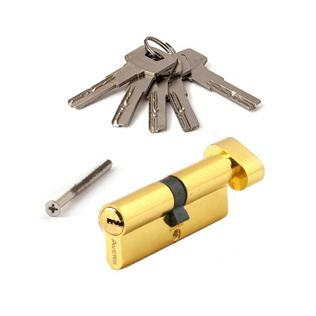 Личина Avers ZM-80-C-G (золото) перфоключ с Вертушкой (материал ЦАМ)  \10 (100)