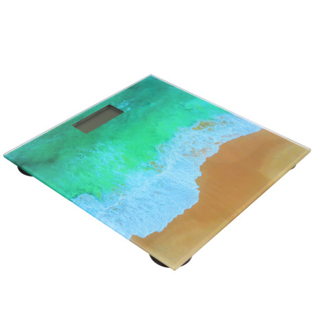 LEBEN Весы напольные электронные "Релакс", ЖК-дисплей, макс. нагр.до 180кг, 28х28х0,5см