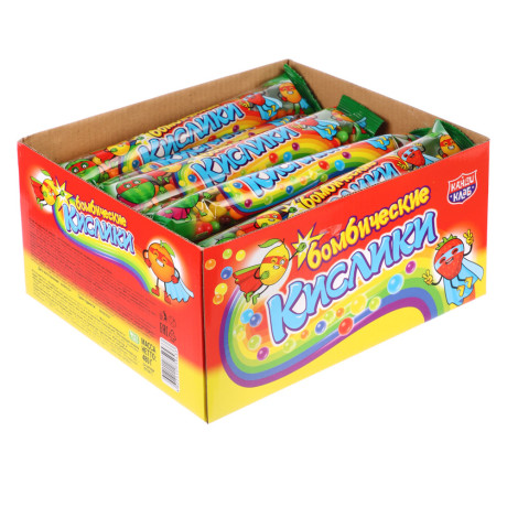 Драже сахарное с хрустящей начинкой "Бомбические кислики" 20гр