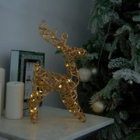Uniel Фигура новогод. св/д &quot;Золотой олень&quot; 3АА не в/к 24х30см 30LED ULD-M2430-030/STB/3AA WARM WHITE