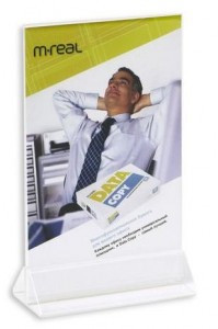 Ценникодержатель настольный двустор. 148х210мм настол. А5 10шт N190. 107674