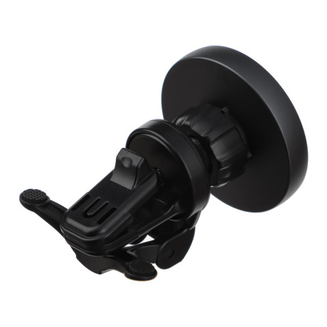 BY Держатель телефона на дефлектор с беспроводной зарядкой, 15Вт, магн.креп.MAG, прозр.стекл.панель