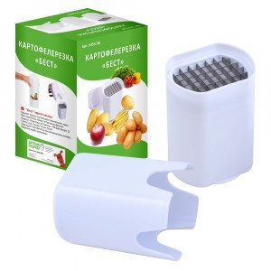 Картофелерезка "Бест" (кратность 6шт!!!), нерж.сталь, пластик JH53-38 Мультидом