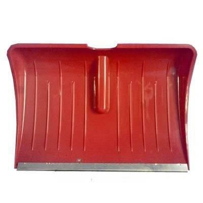 Лопата снеговая пласт с планк 560х400 БУРАН ЛЮКС d36 КРАСНАЯ (10)