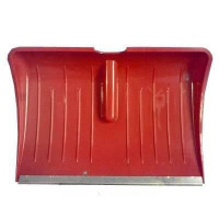 Лопата снеговая пласт с планк 560х400 БУРАН ЛЮКС d36 КРАСНАЯ (10)