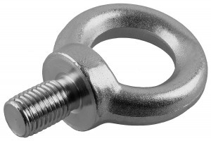 Рым-болт ЗУБР DIN 580, оцинкованный, М6, ТФ5, 25 шт