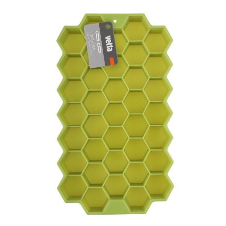 VETTA Форма силиконовая для льда 20х12см, 37 ячеек, "Соты", 3 цвета