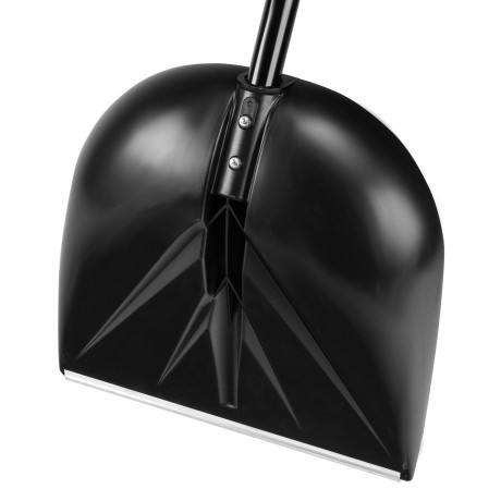 Лопата для уборки снега пластиковая, 400х417х1390 мм, алюминиевый черенок Palisad