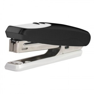 Степлер BRAUBERG "Germanium", №10, до 12л., пласт. корпус, метал. механизм, черный,