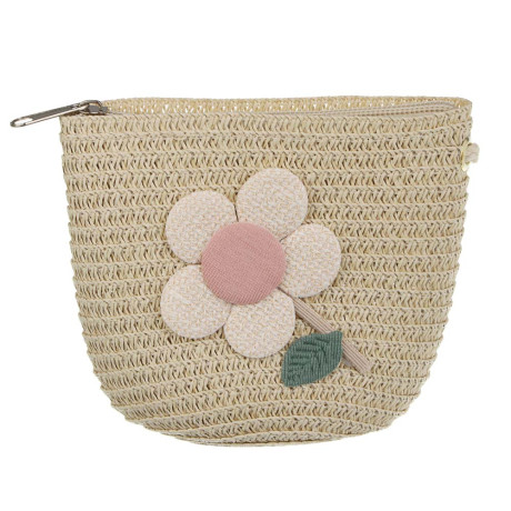 Сумка плетенная с декором на длинном ремне, тм ЮL, 12x6 см, папирус, полиэстер