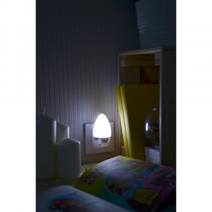 FORZA Светильник-ночник в розетку с выкл, 3LED-одноцвет, пластик, 220-240В, 0,1Вт, &quot;Капля&quot;, 4 цв