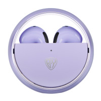 BY Наушники беспроводные TWS Sphere, 25/300мАч, Bluetooth 5.3, фиолетовый