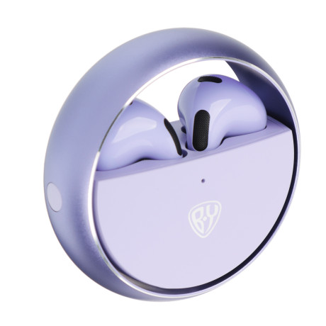 BY Наушники беспроводные TWS Sphere, 25/300мАч, Bluetooth 5.3, фиолетовый