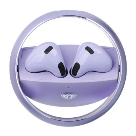 BY Наушники беспроводные TWS Sphere, 25/300мАч, Bluetooth 5.3, фиолетовый