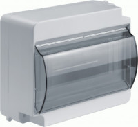 Navigator бокс (корпус) пластик. КМПн 6/8 c крышкой 8 мод. наружн. опломб. IP30 NSS-DBW-8-D-WH 93557