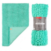 Коврик д/ванной 50*80см,микрофибра (шенилл) h ворса=2см,светло-голуб, Рейдар 60608 Master House